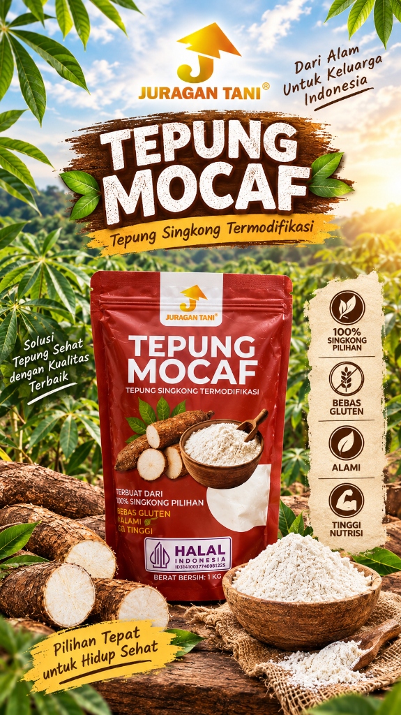 Tepung Mocaf Juragan Tani - Pilihan Tepat untuk Hidup Sehat